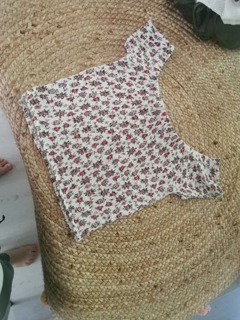 Haut court à smoke taille S