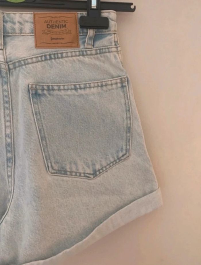 Short en jean, bleu, Stradivarius - photo numéro 6