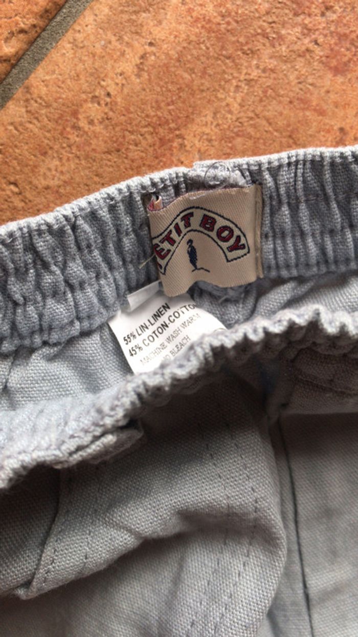 Petit boy pantalon été en lin taille 4 ans - photo numéro 4