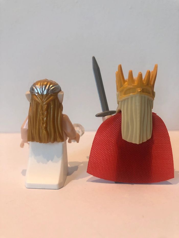 Figurine type lego Thranduil le Roi elfe et Galadriel. le seigneur des anneaux/le hobbit - photo numéro 3