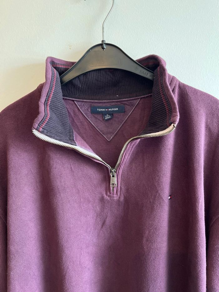 Pull mid-zip Tommy Hilfiger taille XL homme - photo numéro 4