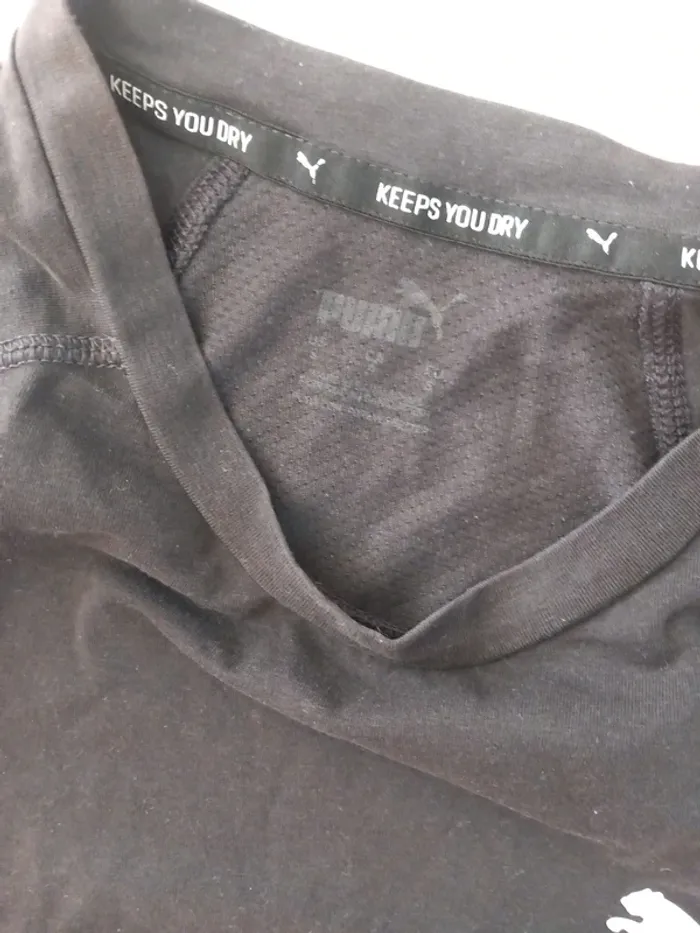 Tee-shirt shirt noir Puma taille S - photo numéro 3