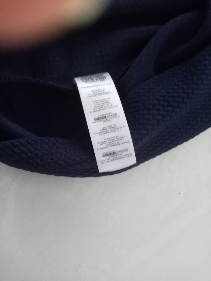 4/5 tex robe bleu marine a volant et paillettes /neuf sans étiquette - photo numéro 7