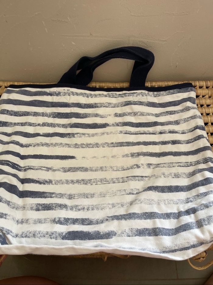 Tote bag bleue marine et blanc - Timberland - photo numéro 3