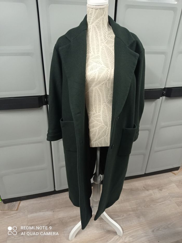Manteau long oversize 75%laine ZARA - S - photo numéro 8