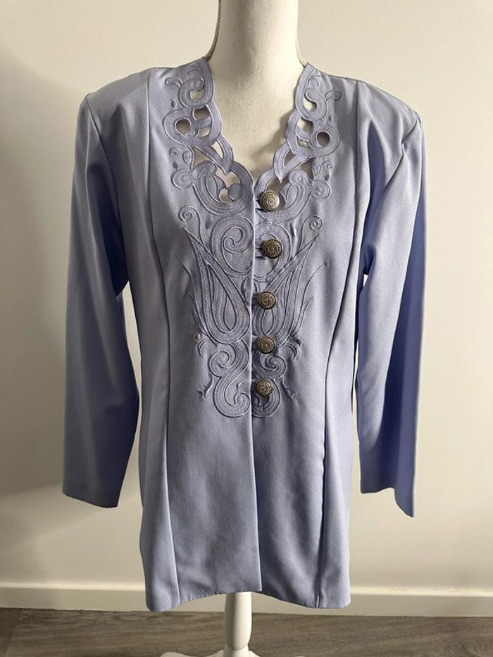 Blazer Lila et argenté Vintage T44