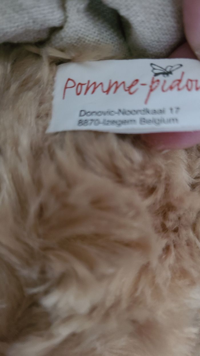 peluche oursonne robe pomme pidou - photo numéro 4