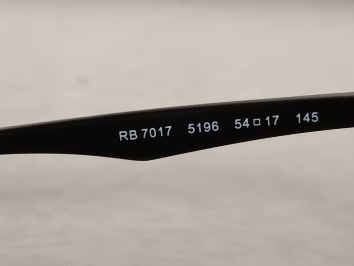 Monture Mat Noir Optique Rayban RB 7017 5196 54 - 145mm Nouvelle - photo numéro 4