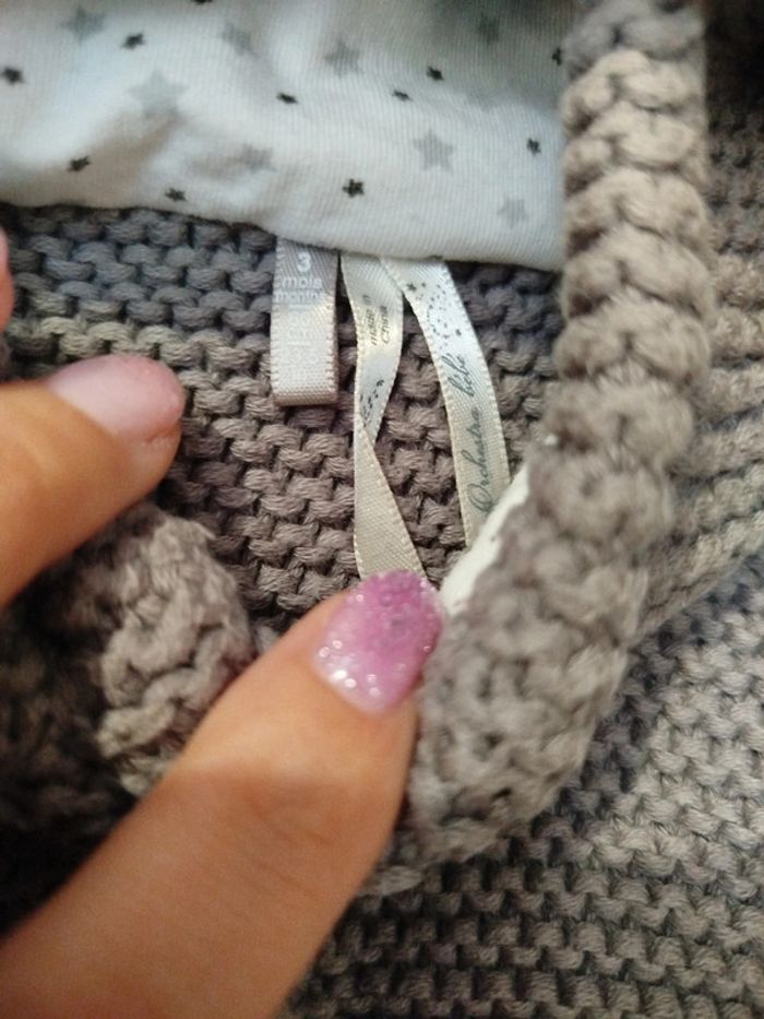 Gilet tricot boutons Orchestra 3 mois - photo numéro 3