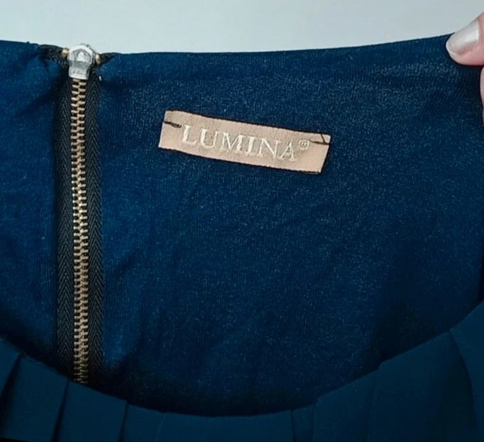Blouse chic marine manches voiles taille 38 - photo numéro 8