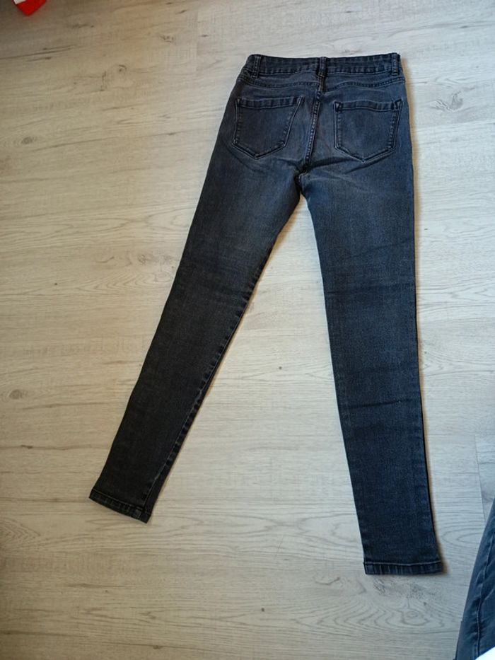 Pantalon Jennyfer 36 S slim bande ligne côté ado femme - photo numéro 8