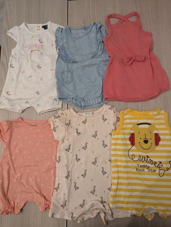Lot vêtements été bébé fille