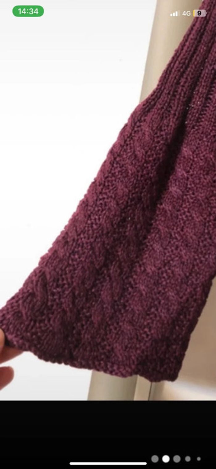 Pull d’hiver tricot/ laine . Sweat long . Pull d’hiver Ww taille M - photo numéro 6