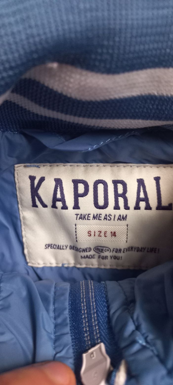 Veste Kaporal 12/ 14 ans imperméable - photo numéro 3