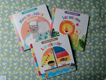 Lot de 3 livres tactiles