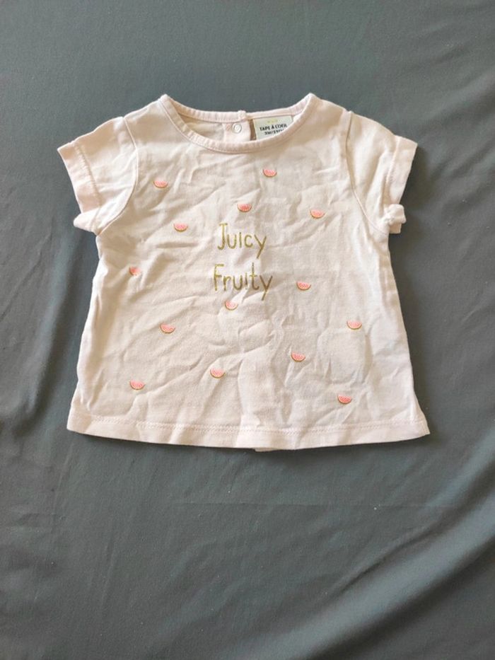 T-shirt manches courtes 3 mois Tape à l'oeil
