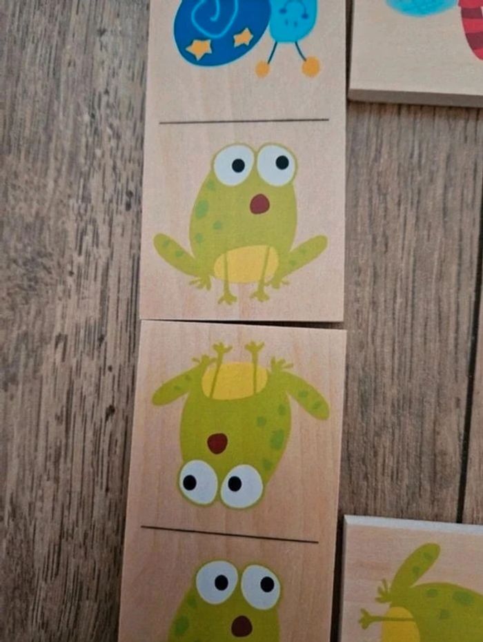 Jeu de 28 dominos en bois - photo numéro 6