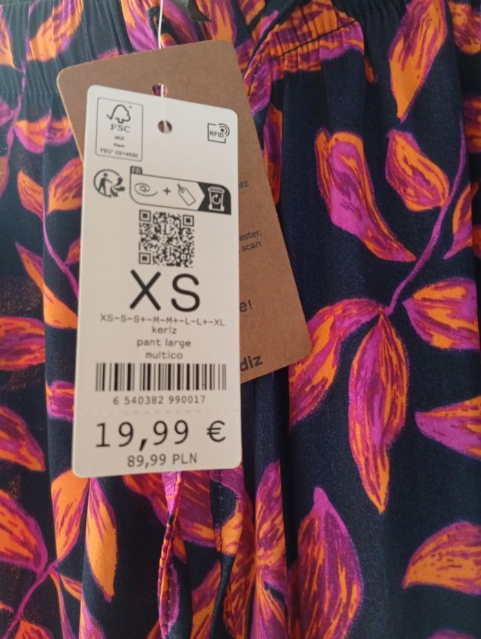 Pantalon Fluide Undiz XS NEUF - photo numéro 3