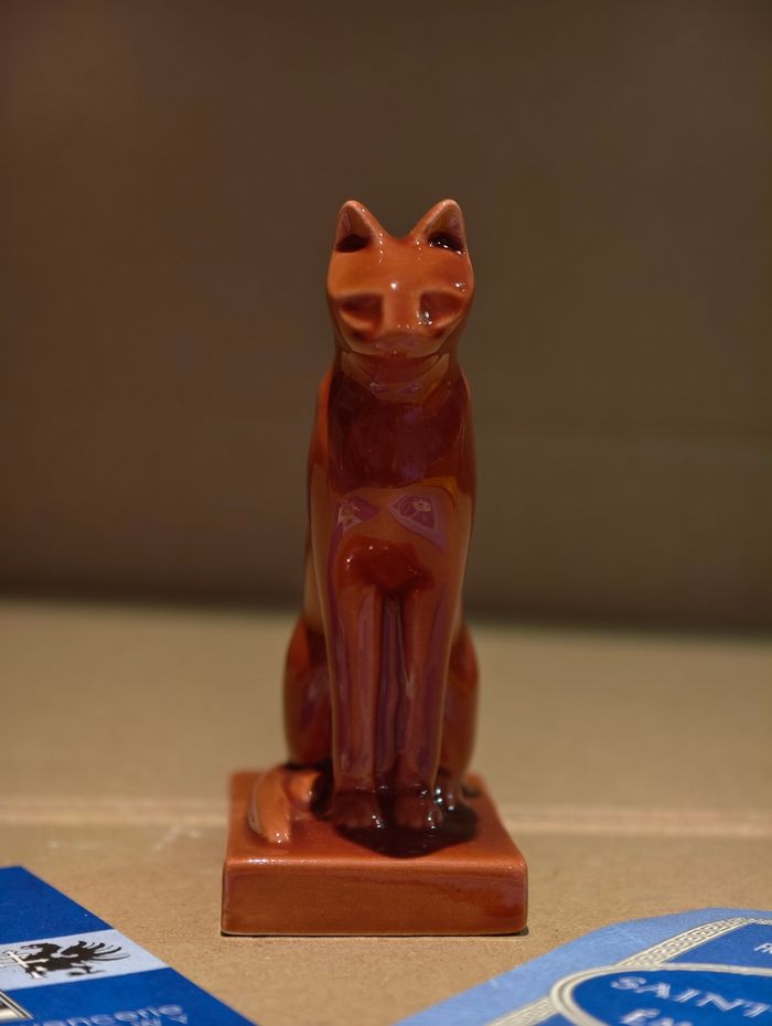 Chat rouge Saint Jean l'Aigle émaux de Longwy - photo numéro 2