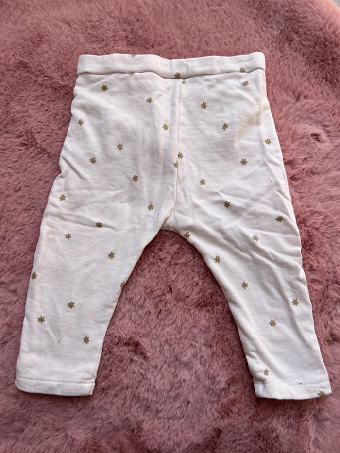Lot 3 leggings / jogging 9mois bébé fille - photo numéro 6