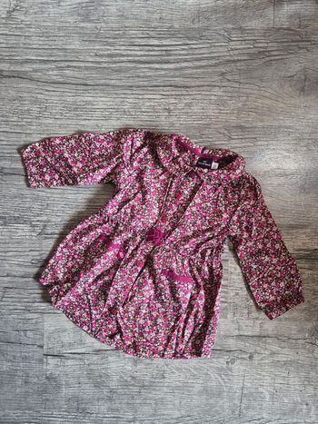 Robe chemise fleurie 18 mois