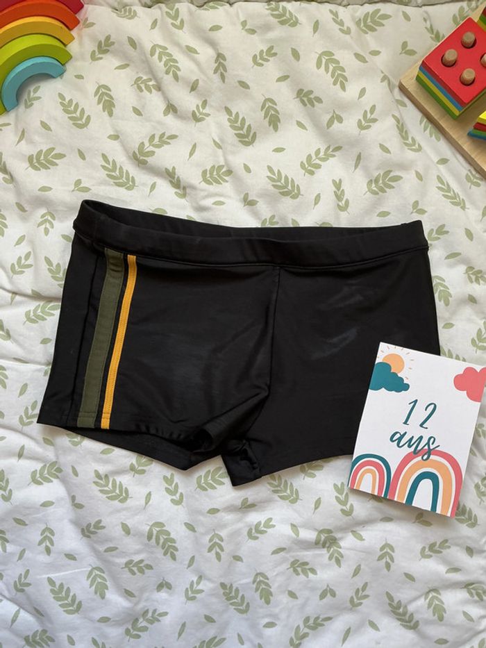 maillot de bain noir 12 ans kiabi - photo numéro 2
