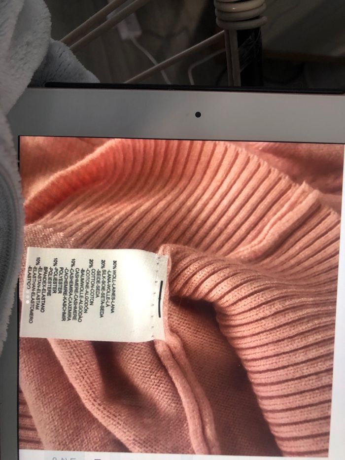 Pull rose pâle  sans marque XS - photo numéro 5