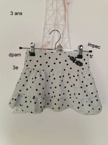 Jupe à petit pois dpam