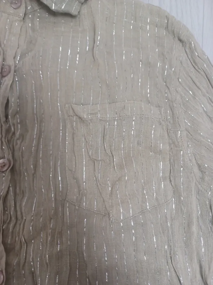 Chemise kaki légère marque coline - photo numéro 5