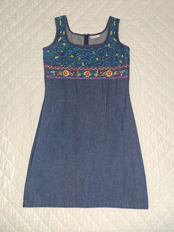 Robe en jean taille 40 Blanche Porte