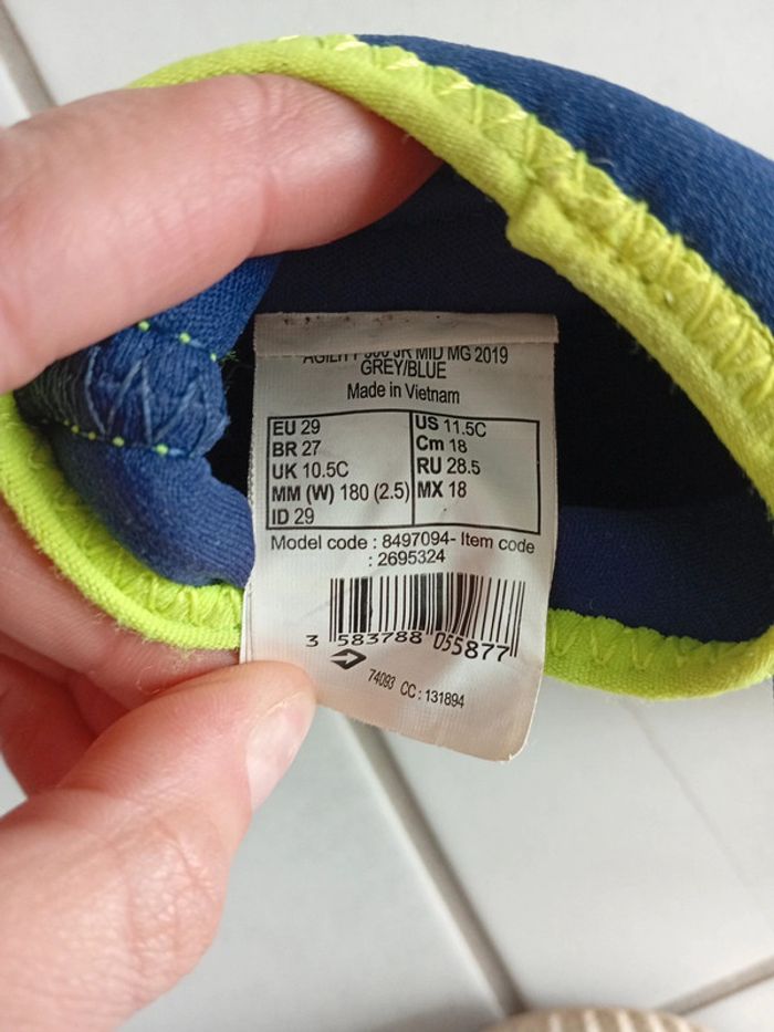 Chaussure de foot Kipsta taille 29 - photo numéro 3