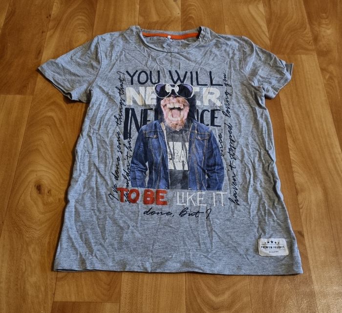 tshirt gris imprimé manche courte Name it taille 11/12ans