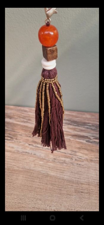 Porte clé pompon camel Parfois
