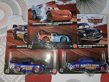 Lot de 3 voitures cars Mattel neuves rare 
