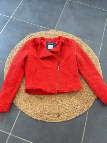 Veste blazer rouge orange