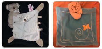 2 doudou  tout doux pommette et chicco comme neuf