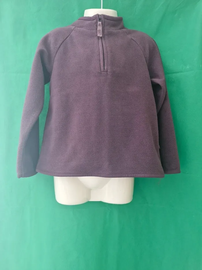 Pull polaire col zippé 4-5 ans Tex