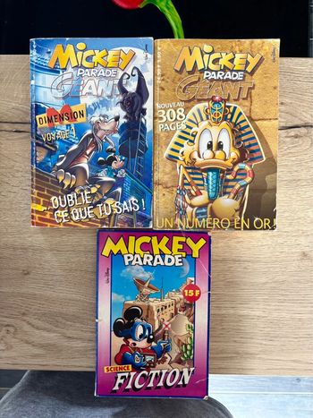 Lot de BD Mickey Parade géants Vintage