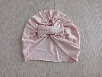 Turban rose 6/12 mois