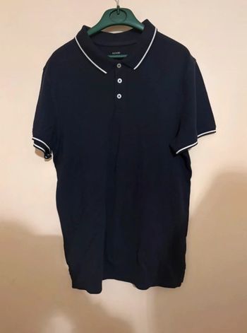 🔵 Polo homme bleu marine Kiabi Taille S 🔵