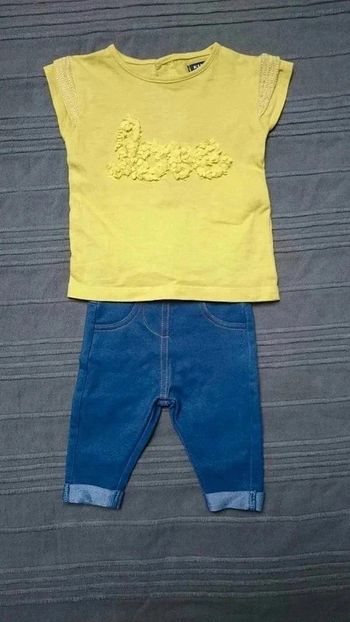 Ensemble tregging + t-shirt OFFERT 3 mois fille