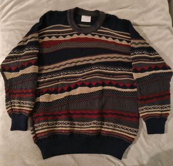 Pull Vintage COOGI Australia - 3D Knit - Authentique - Taille L - Rare