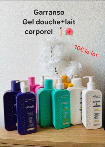 Gel douche+lait corporel 
