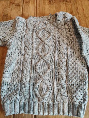 Pull mailles côtelées