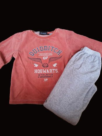 Pyjama velours Harry Potter 8 ans