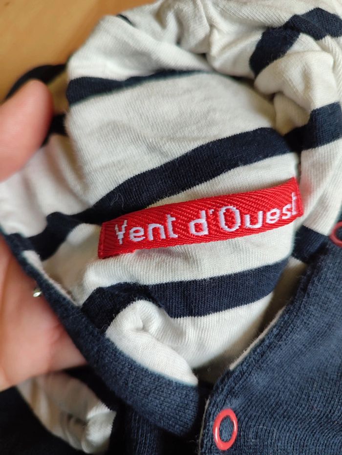 Grenouillère doublée réversible Vent d'Ouest en 6M - photo numéro 5