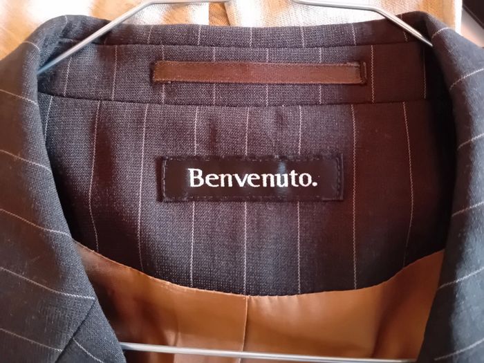 Costume noir à rayures pour homme - photo numéro 4