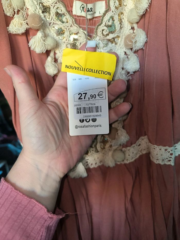 Robe été couleur corail neuve avec étiquette. Bohème - photo numéro 6