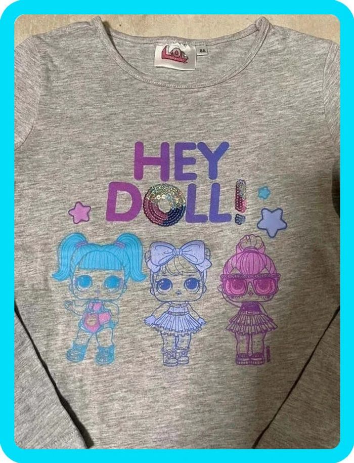 Beau t-shirt manches longues LOL 8 ans - photo numéro 2