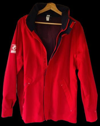Veste /coupe vent rouge Tribord Décathlon